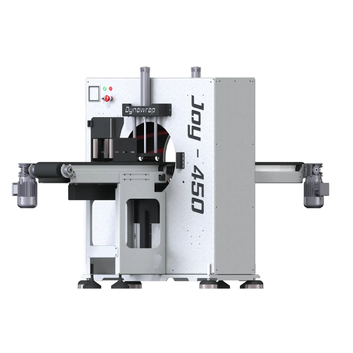 JOY 450 – Envolvedora Orbital Automática para Embalagem de Perfis, Molduras, Feixes e Produtos Longos