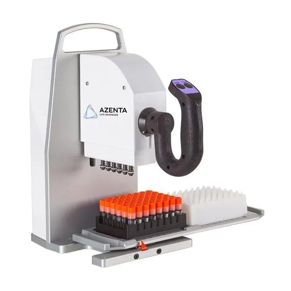 Azenta Semi-Automated Screw Cap Decapper/Recapper, 6 Channel for 48-format internal thread cryo tubes and racks;