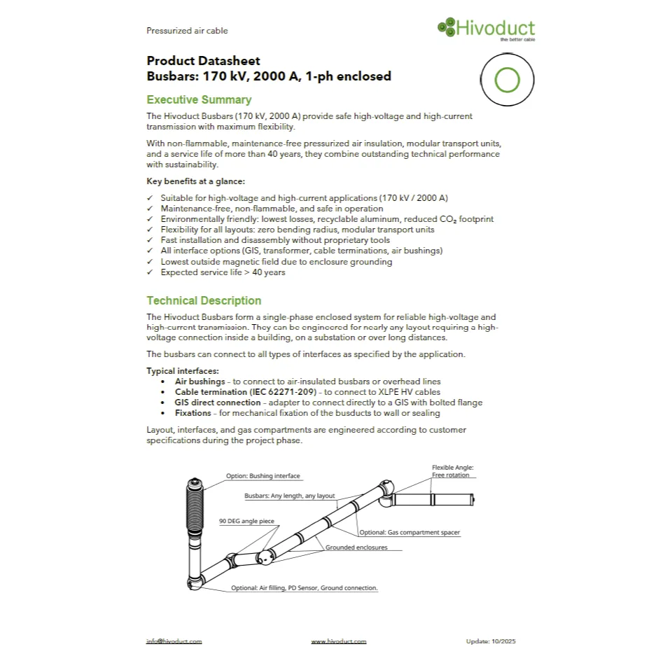 Pressurized Air Cable - F170 Series