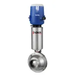 Válvulas borboleta e esfera sanitárias