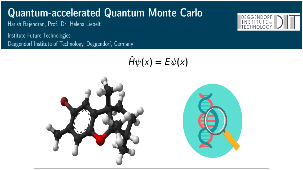 Quantum-Accelerated Quantum Monte Carlo