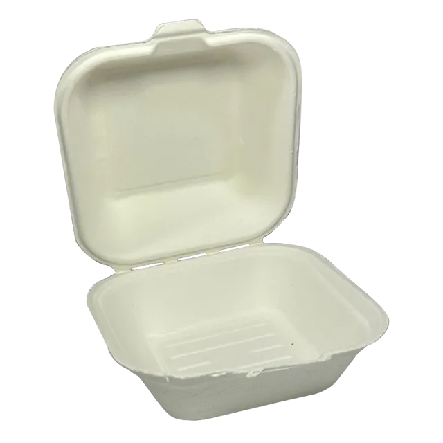Biodegradable Clamshell Container 6 inch PFAS Free /XDJ-PPC-B6001