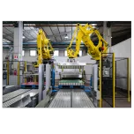 Despaletizador cartesiano e robotizado