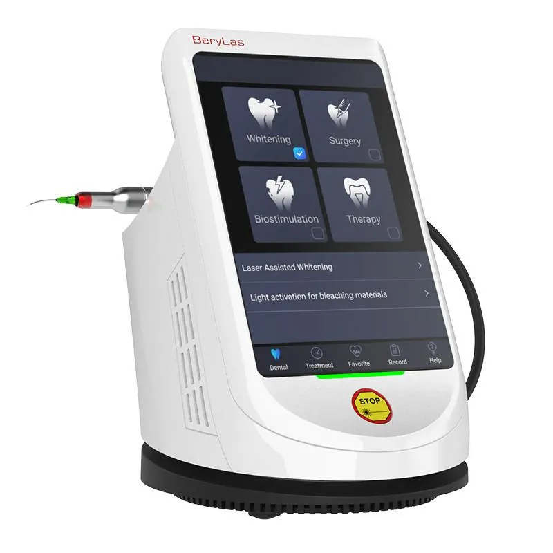 Berylas Diode Dental Laser with Three Wavelengths 450nm 650nm 980nm in Laser Dentistry
