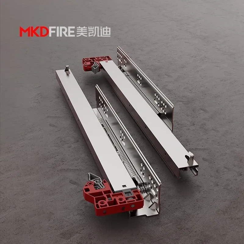 Debounce and Buffer Conceal Undermount Drawer Slide