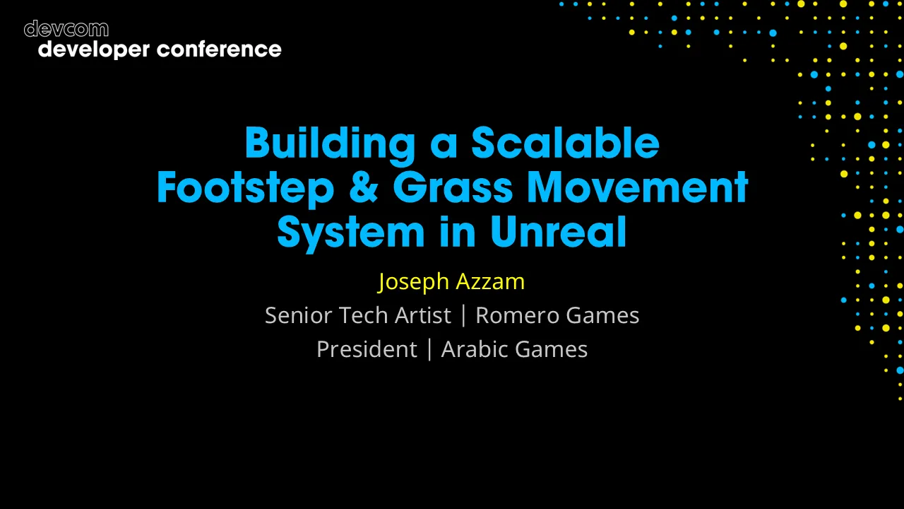 Building a Scalable Footstep & Grass Movement System in Unreal