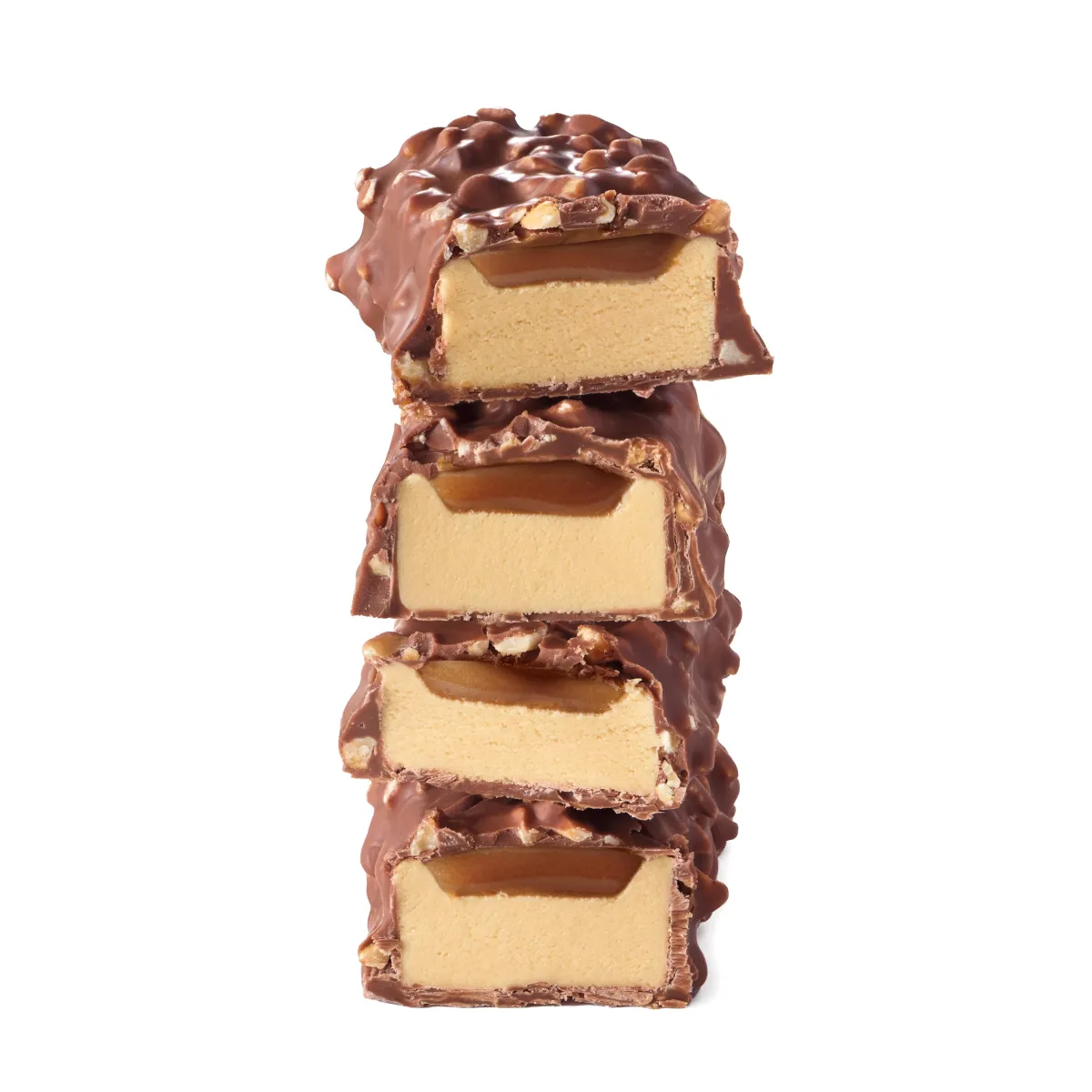 Creamy delight: High protein bar with indulgent creamy caramel centre