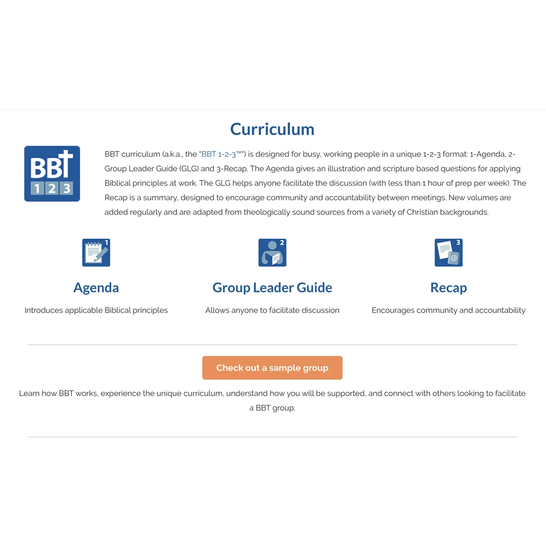 BBT Curriculum