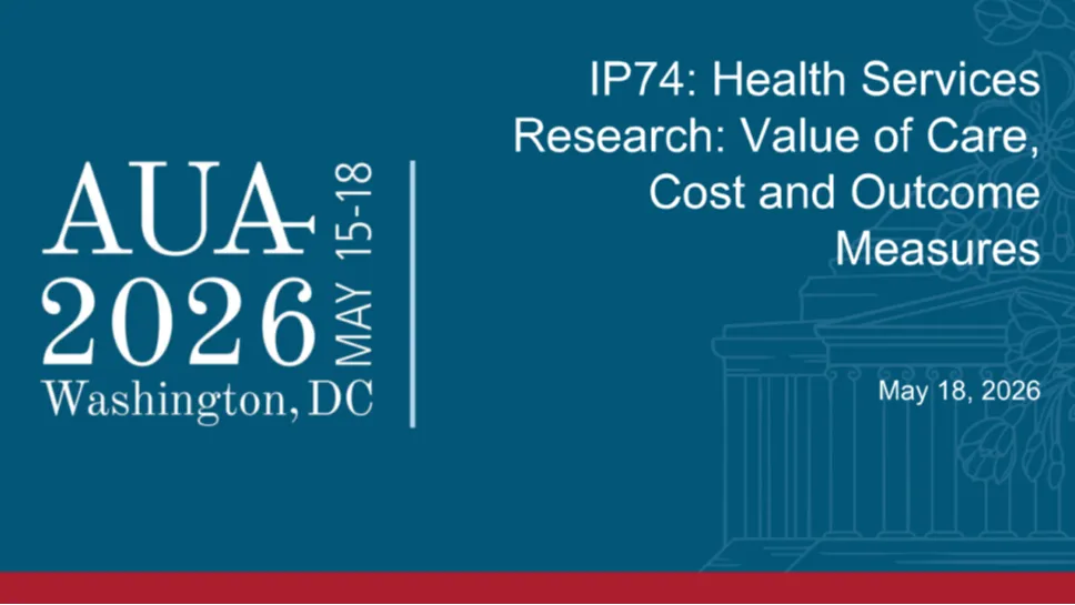 IP74: Health Services Research: Value of Care, Cost and Outcome Measures