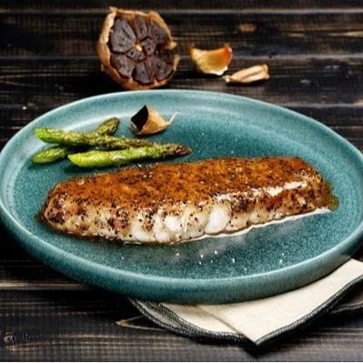 Alaska Pollock Fillet Portions with Marinade with Fermented Garlic