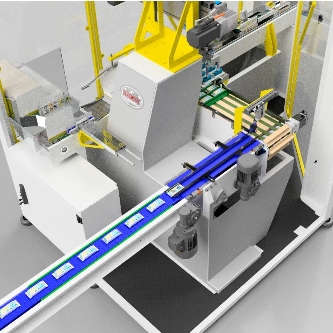 Linha para Encaixotamento de Barras de proteína