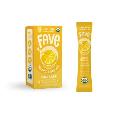 Fave Organic Drink Mix - Lemonade 10ct
