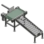 Esteira Transportadora, Sistema de Rejeição, Mesa Giratória de Acúmulo, Esteiras Laterais de Transferência de Produtos "Side Grip"