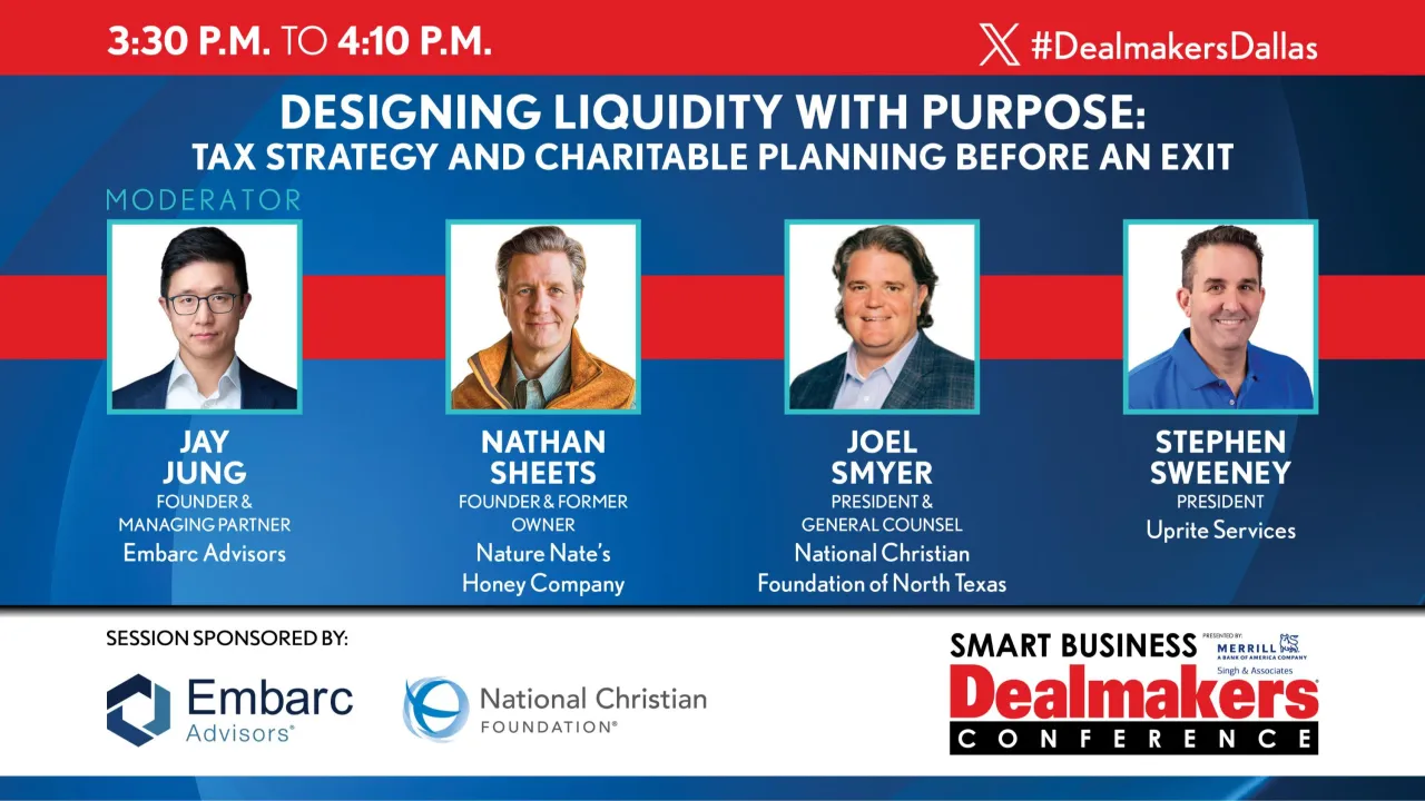 Designing Liquidity with Purpose: Tax Strategy and Charitable Planning Before an Exit