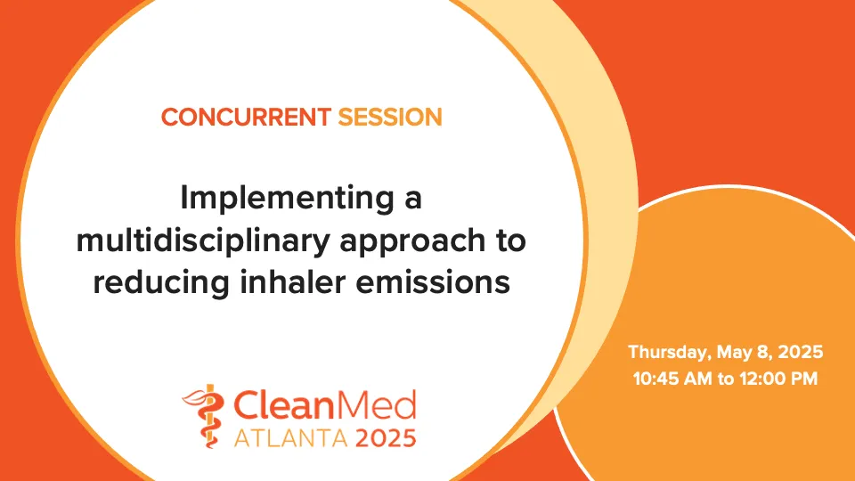 Implementing a multidisciplinary approach to reducing inhaler emissions