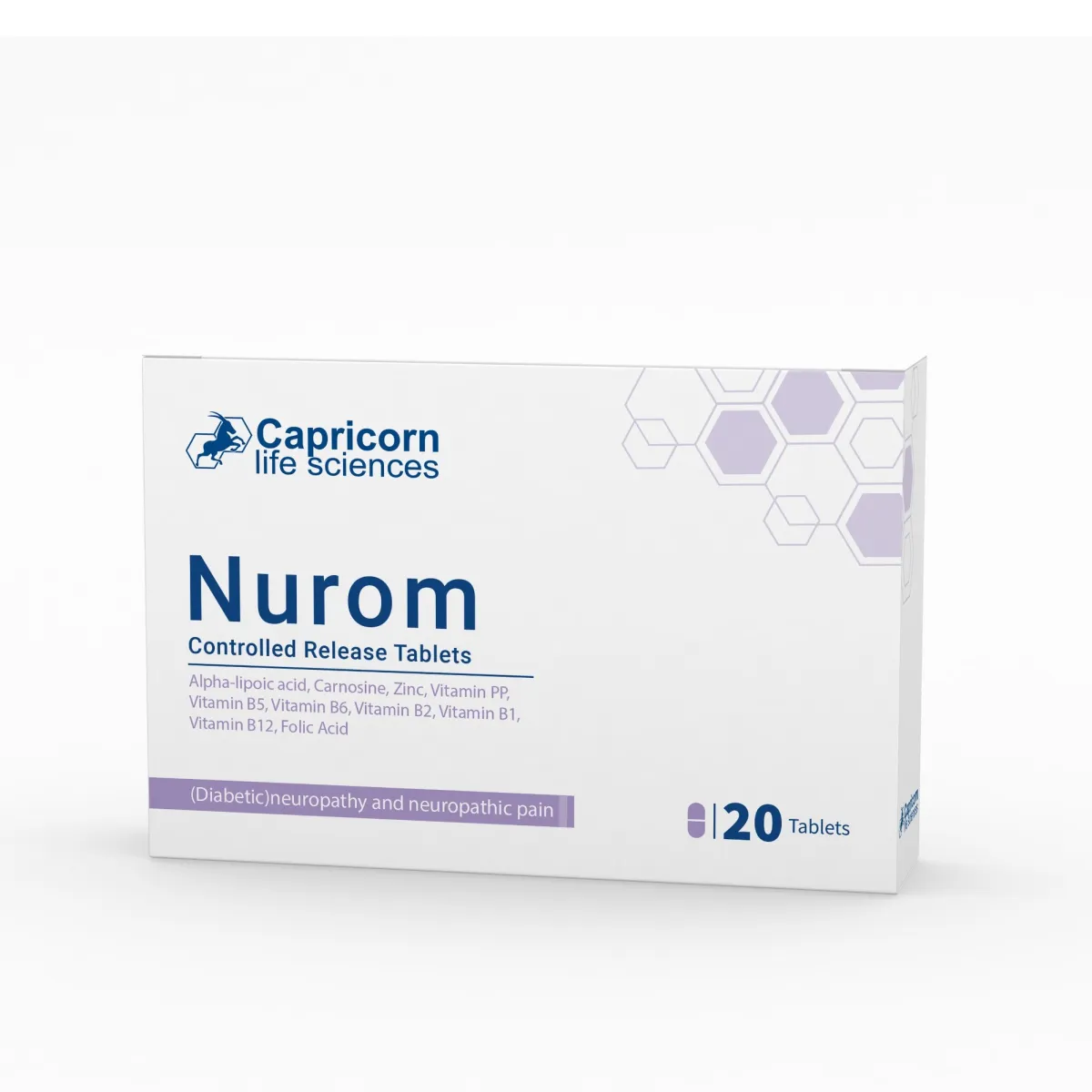 NUROM bi-layer oral tablets