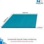 Turcite Manta Revestimento 2mm Barramento Torno 300x1000