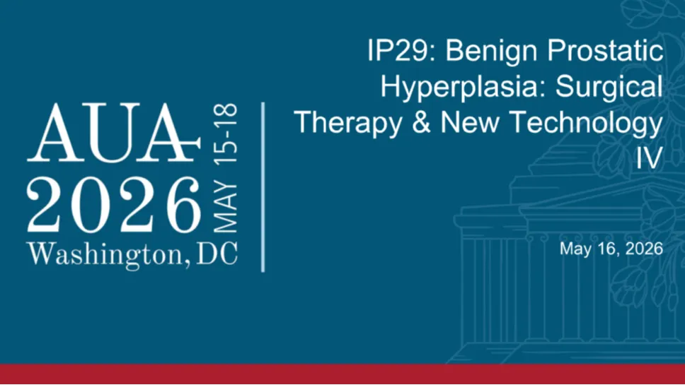IP29: Benign Prostatic Hyperplasia: Surgical Therapy & New Technology IV