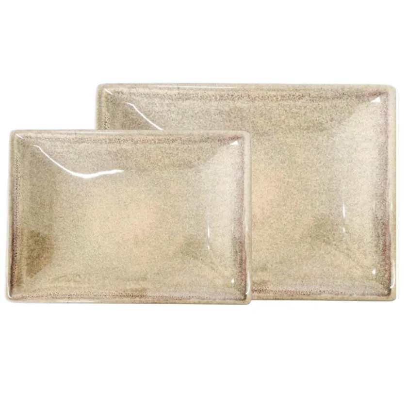 Pratos retangulares Sepia