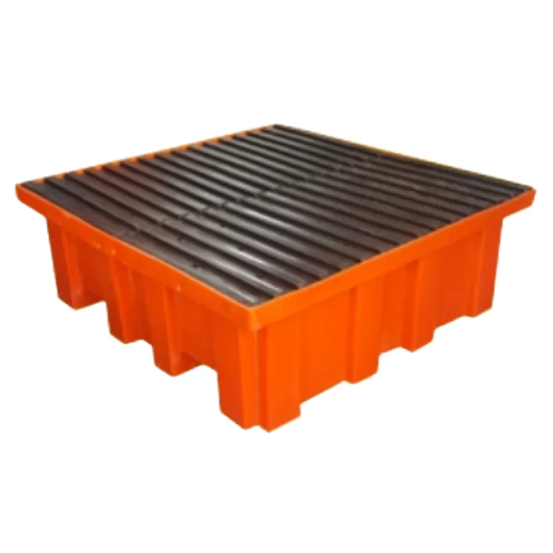 PALLET DE CONTENÇÃO – 420 LITROS – 1270x1270x450 – 4 TAMBORES