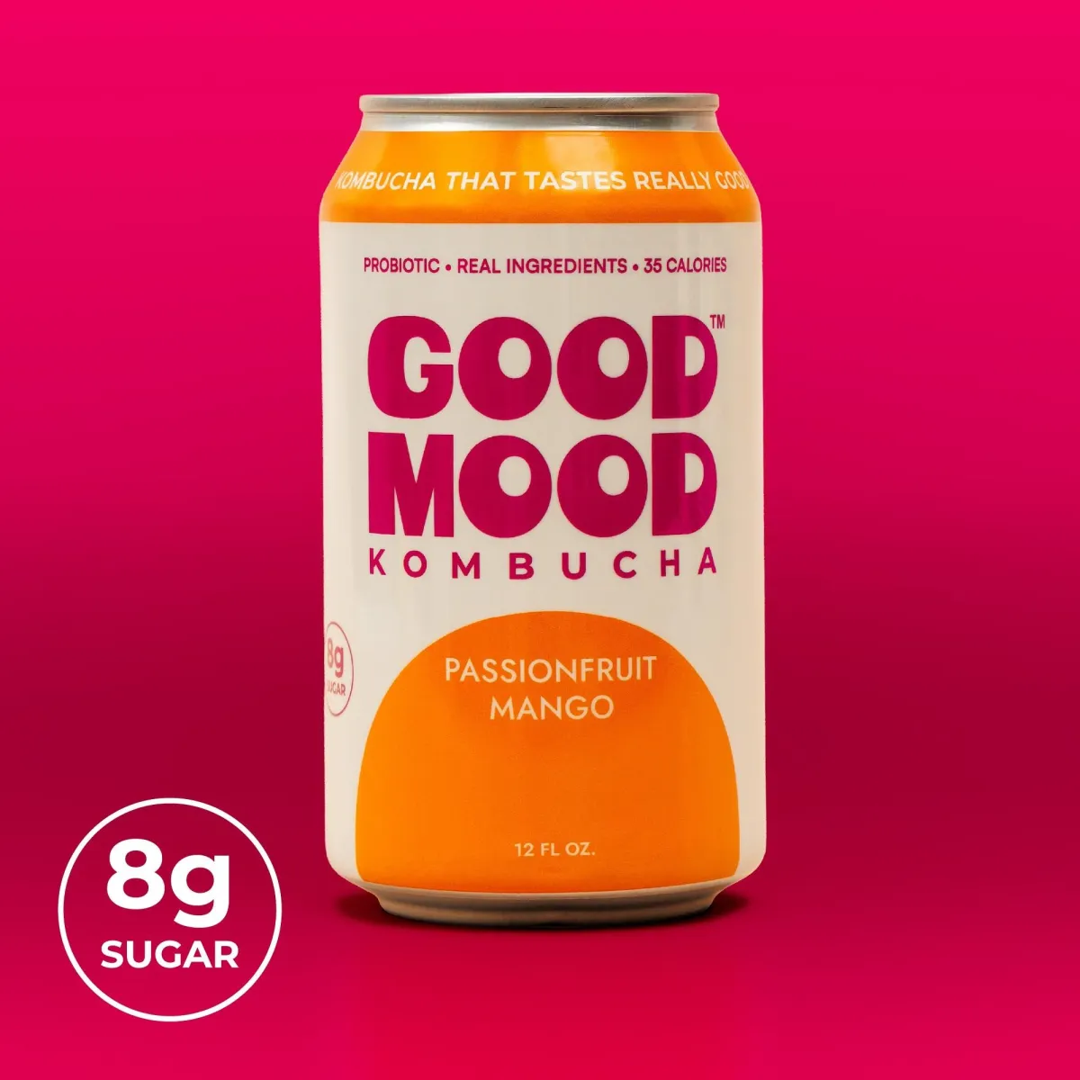 GoodMood Kombucha- Passionfruit Mango