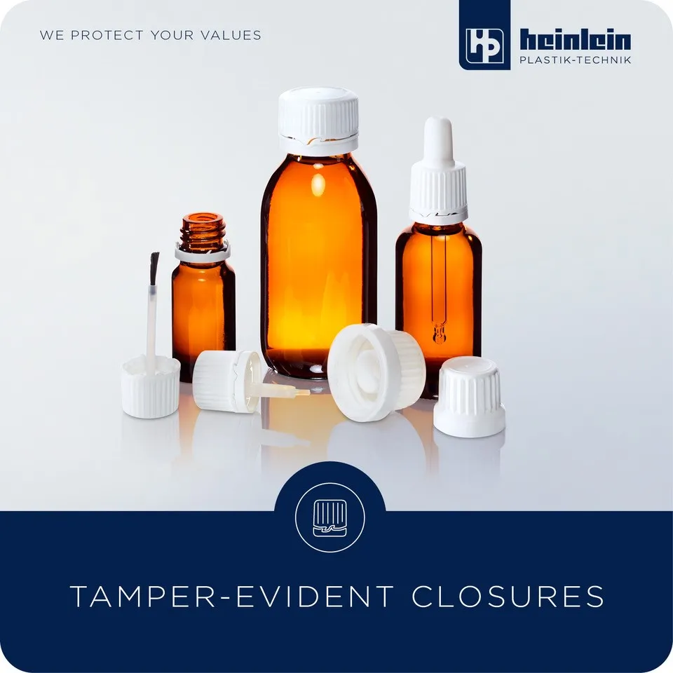 Tamper-Evident Closures, one-part with various dosing inserts