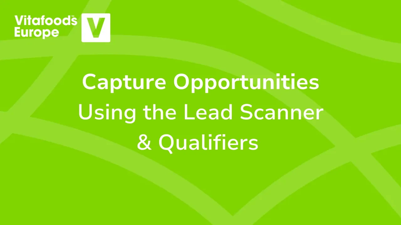 Capture Opportunities: Using the Lead Scanner & Qualifiers