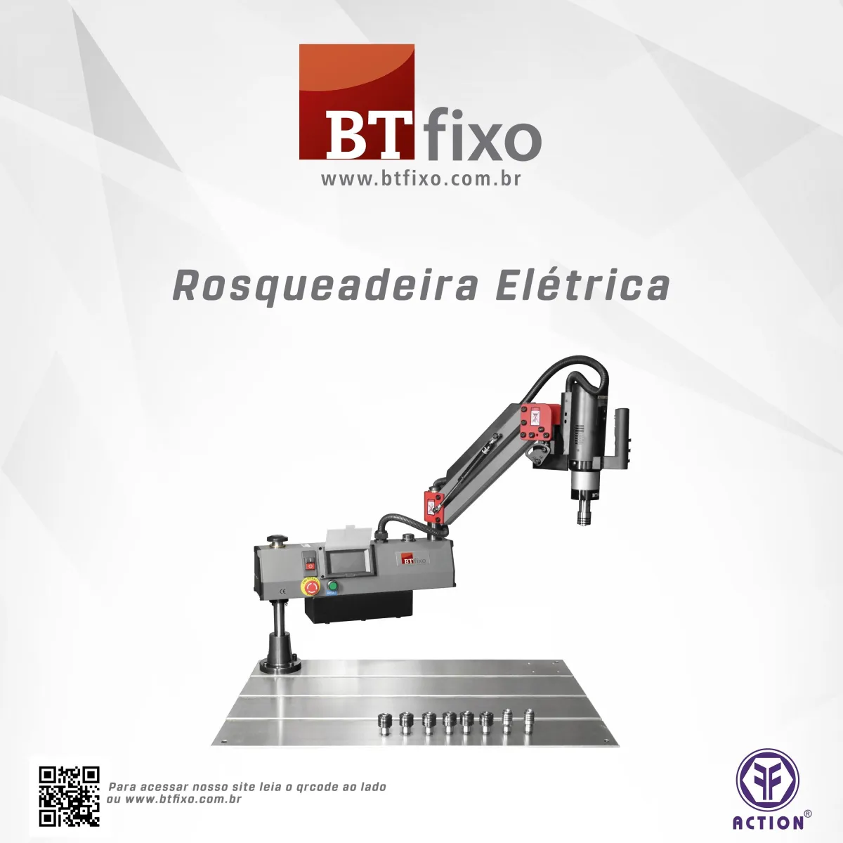 Rosqueadeira Eletrônica com Braço Articulado - NR12