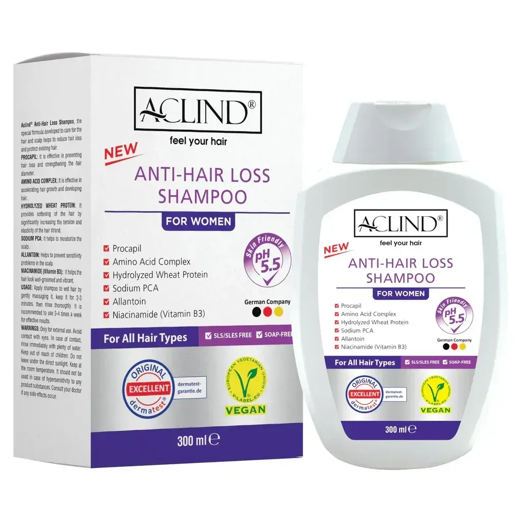 Aclind Anti-Hair Loss Shampoo 300 ml for Women