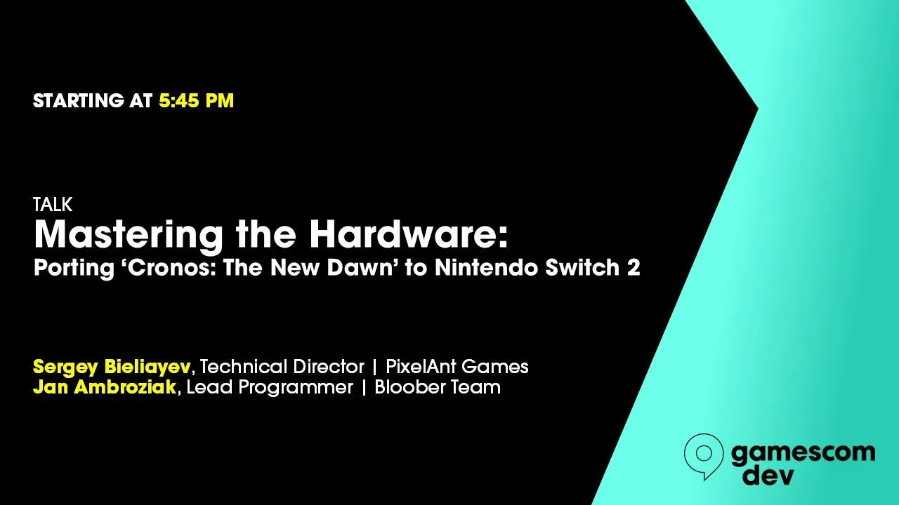 Mastering the Hardware - Porting "Cronos: The New Dawn" to Nintendo Switch 2