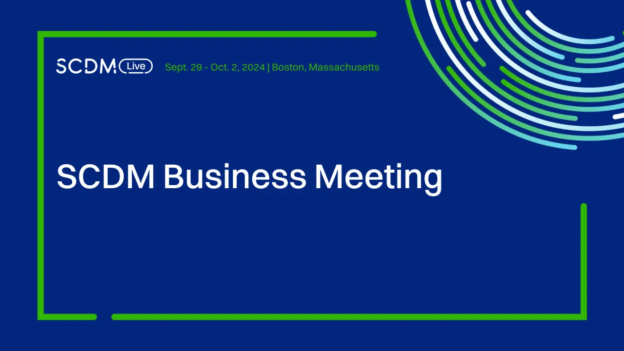 SCDM Business Meeting