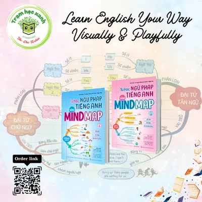 TỰ HỌC NGỮ PHÁP TIẾNG ANH BẰNG MINDMAP – Tập 1 & 2 Bộ sách “Tự học ngữ pháp Tiếng anh bằng mindmap”, NXB ĐHQG Hà Nội, 2021