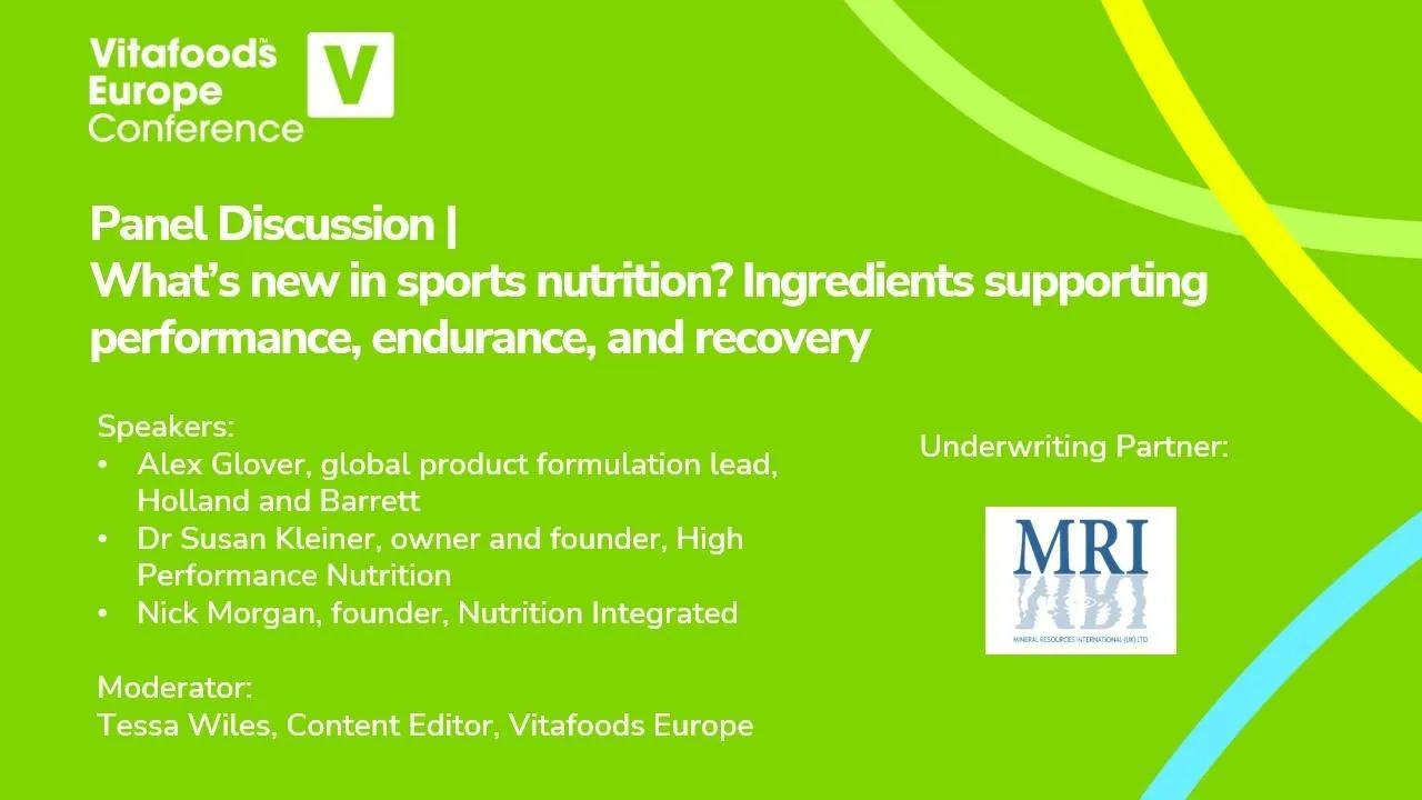 Panel Discussion | What’s new in sports nutrition? Ingredients supporting performance, endurance, and recovery