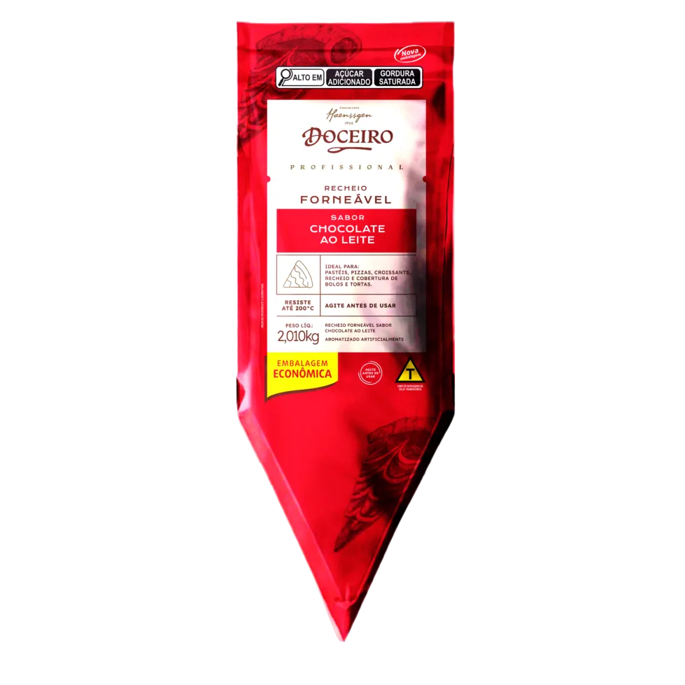 Recheio Forneável Doceiro sabor Chocolate ao Leite 2,010kg