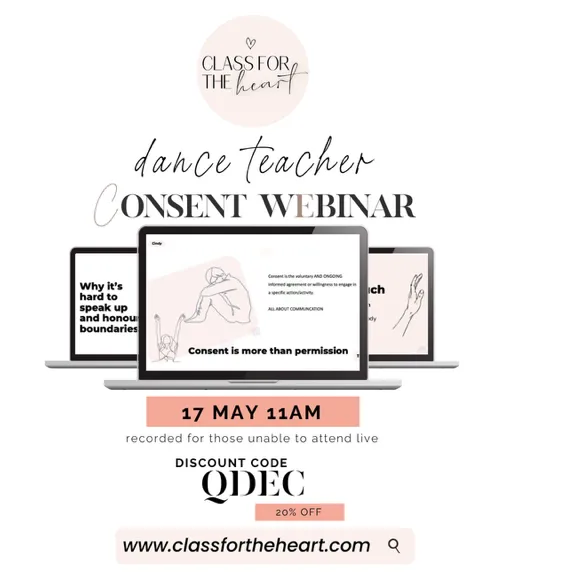 WIN access to the Class for the Heart, "Consent Essentials for Dance Teachers," workshop