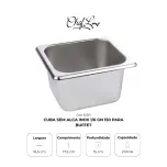 Cuba sem alça inox 1/6 GN 150