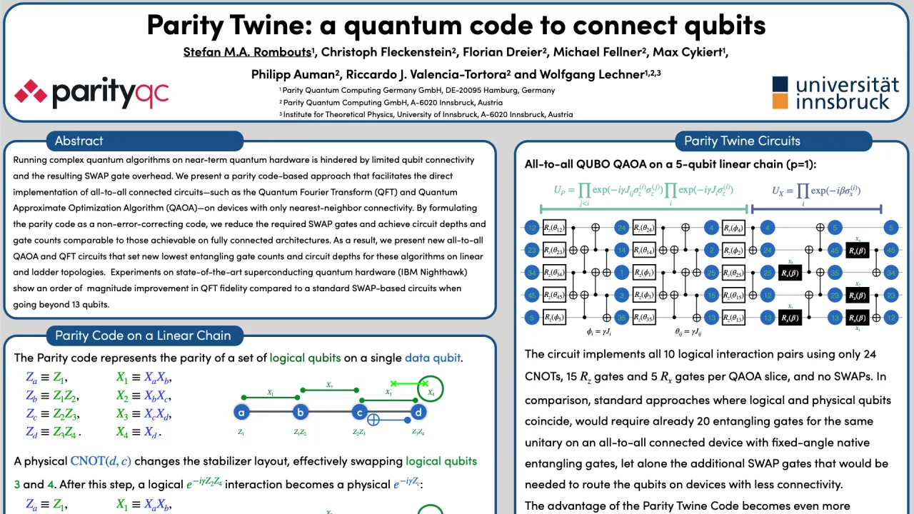 Parity Twine: A Quantum Code to Connect Qubits