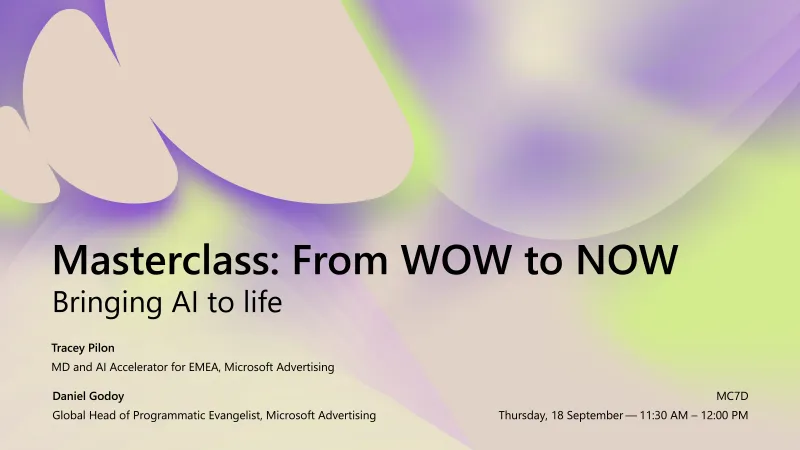 From WOW to NOW: Bringing AI to life