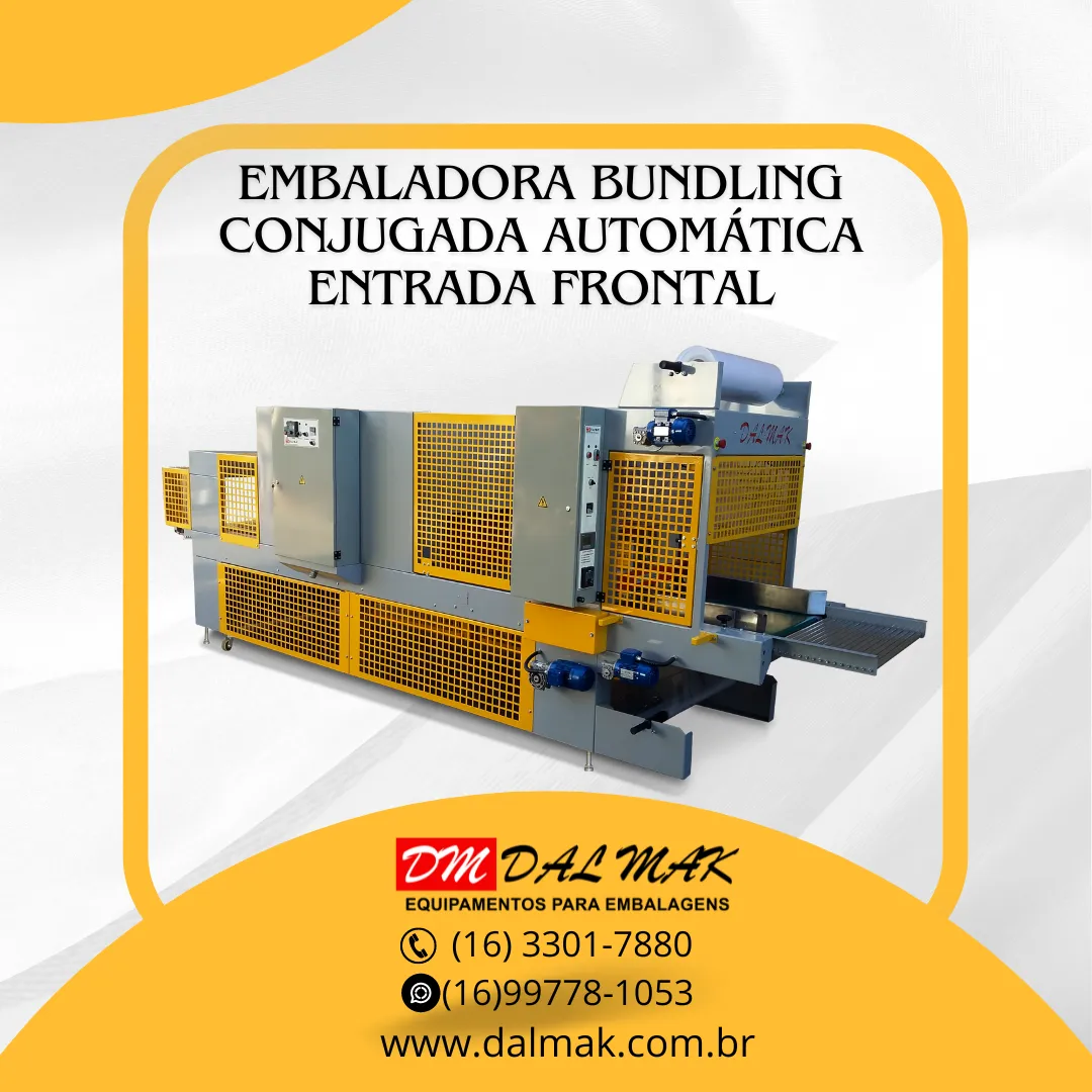Embaladora Bundling Conjugada Automática entrada Frontal