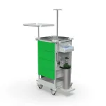 Carrinho de Sedação 3 Gavetas Verde