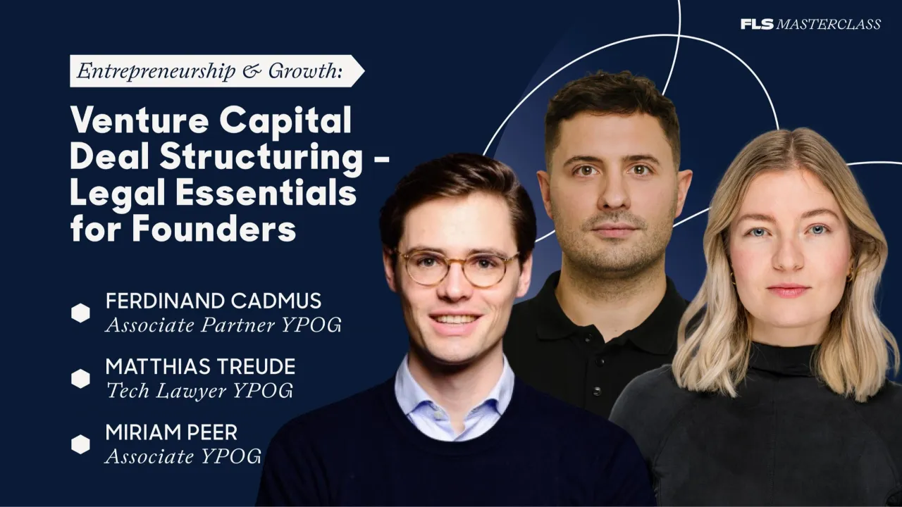 BEWERBUNG GESCHLOSSEN: Venture Capital Deal Structuring – Legal Essentials for Founders