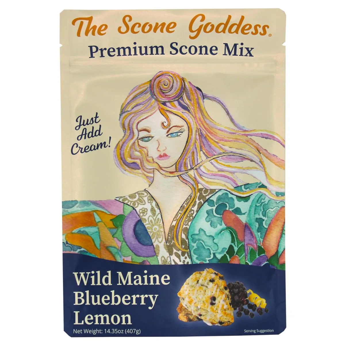 The Scone Goddess Wild Maine Blueberry Lemon Premium Scone Mix