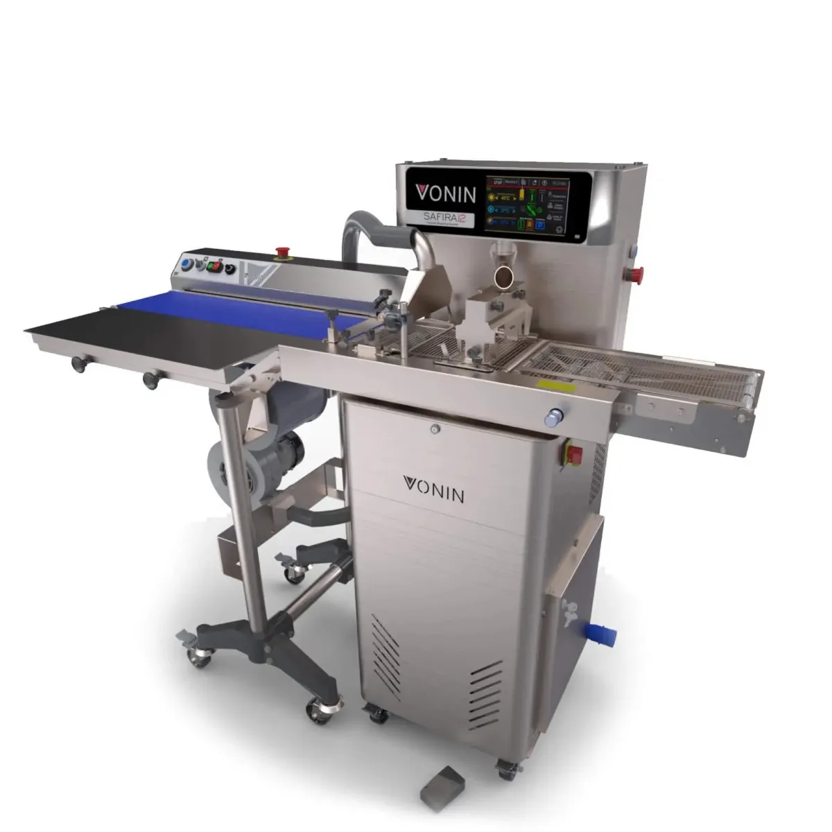 Temperadeira de Chocolate Safira X (Com opção de Cobrideira de Chocolate) - 36kg /h