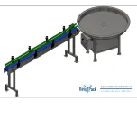 Esteira Transportadora, Sistema de Rejeição, Mesa Giratória de Acúmulo, Esteiras Laterais de Transferência de Produtos "Side Grip"