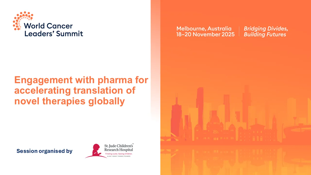 Engagement with pharma for accelerating translation of novel therapies globally