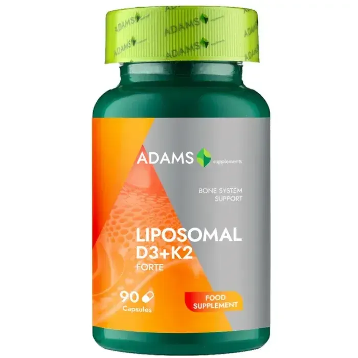 Liposomal D3+K2 Forte 90 capsules, Adams