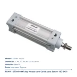 FCMM – Cilindro Mickey Mouse com Canal para Sensor ISO 6431