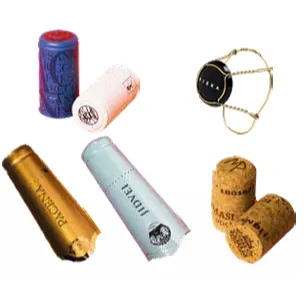 Rolhas de cortiça e Cápsulas de Polilaminado para vinhos e espumantes