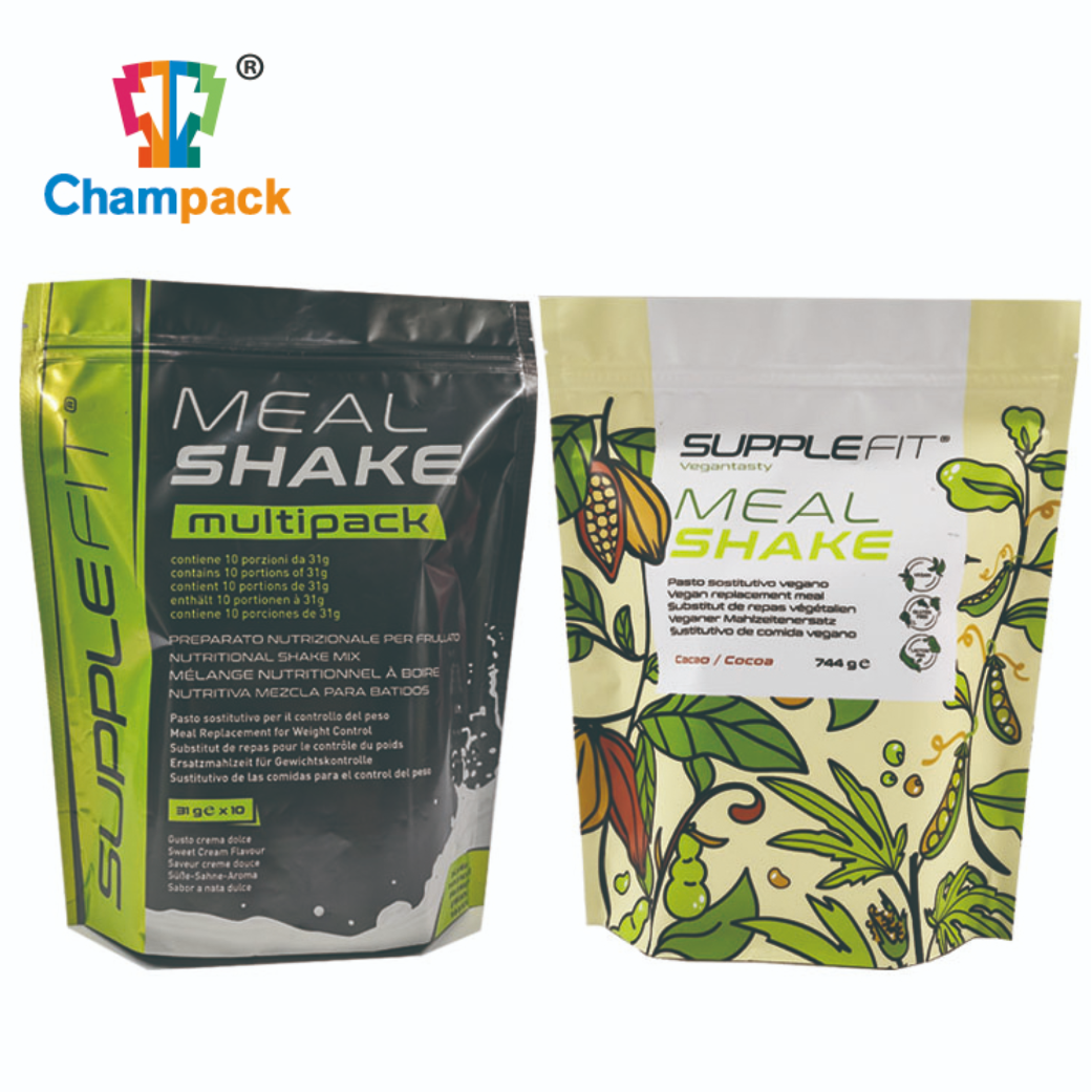 Mealshake Powder Standing Pouch With Zipper