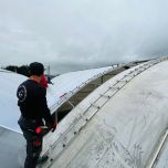 Changement de 1150 m2 de polycarbonate alvéolé 8 mm ➡️ en 10 mm Stabilit Suisse